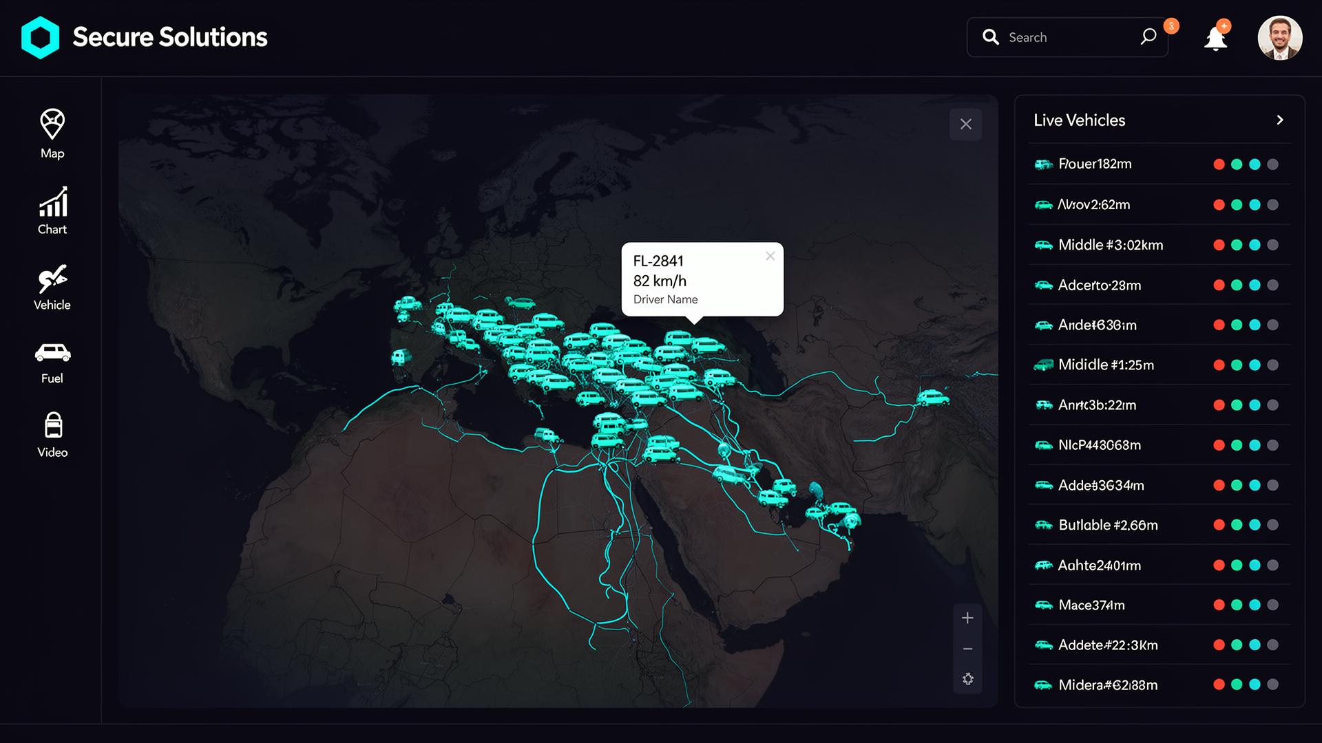 Real-time fleet tracking